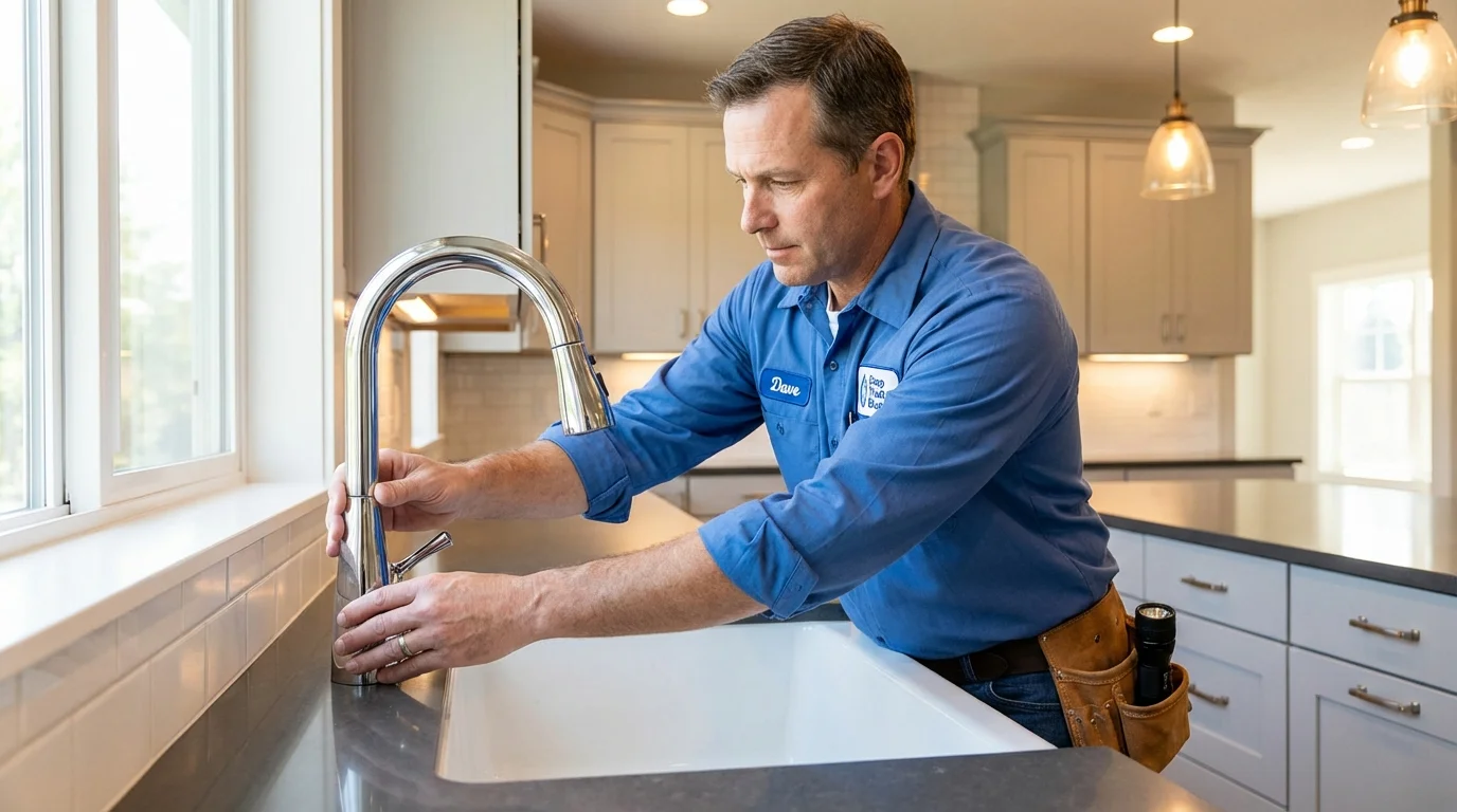 Kitchen faucet installation by Johns Plumbing LLC in Gunter