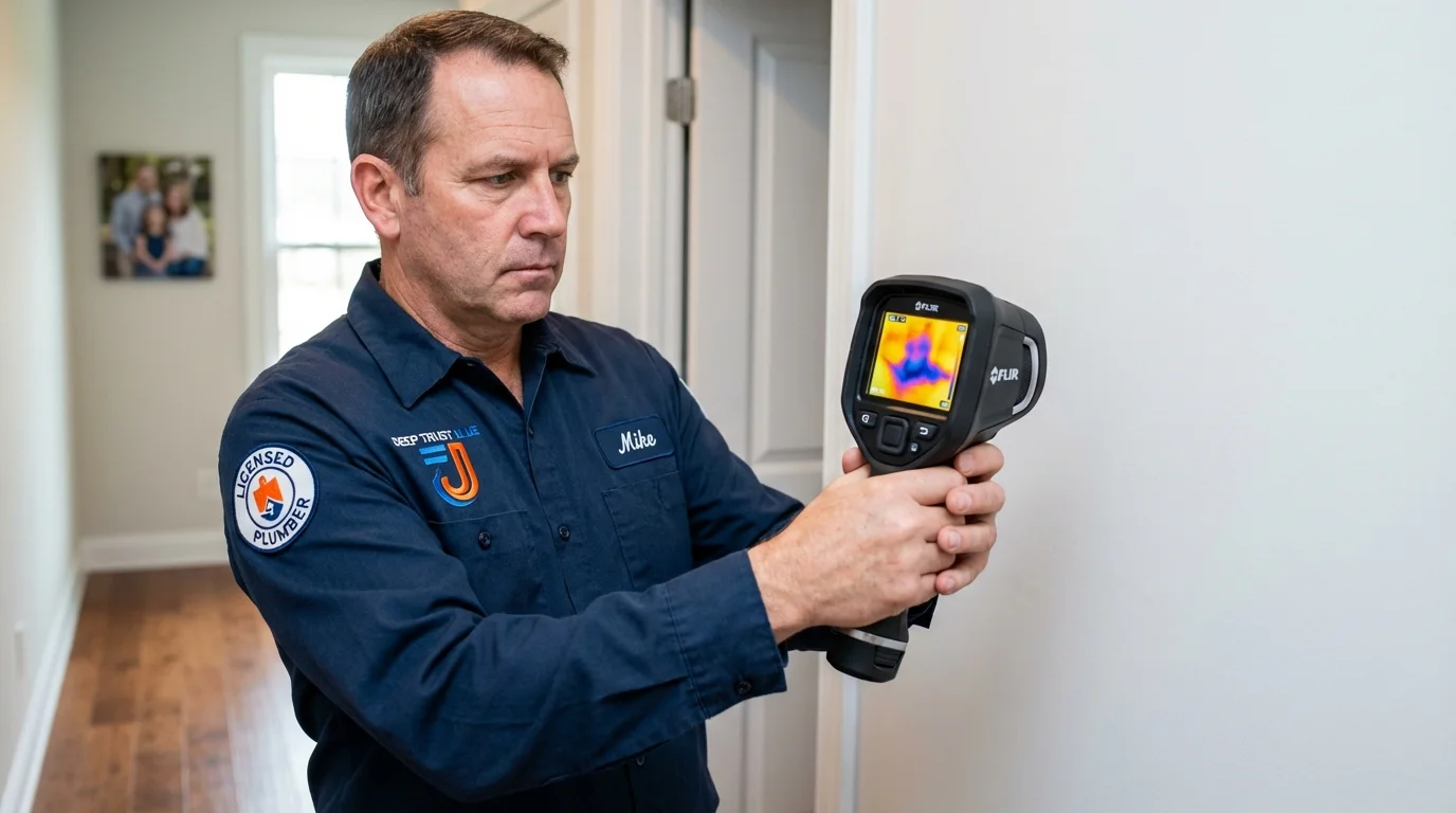 Thermal imaging leak detection by Johns Plumbing LLC in Gunter
